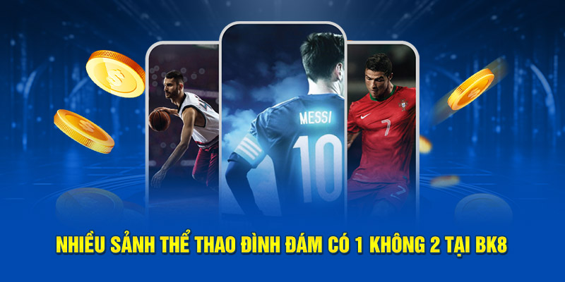 Nhiều sảnh thể thao đình đám có 1 không 2 tại Bk8 casino